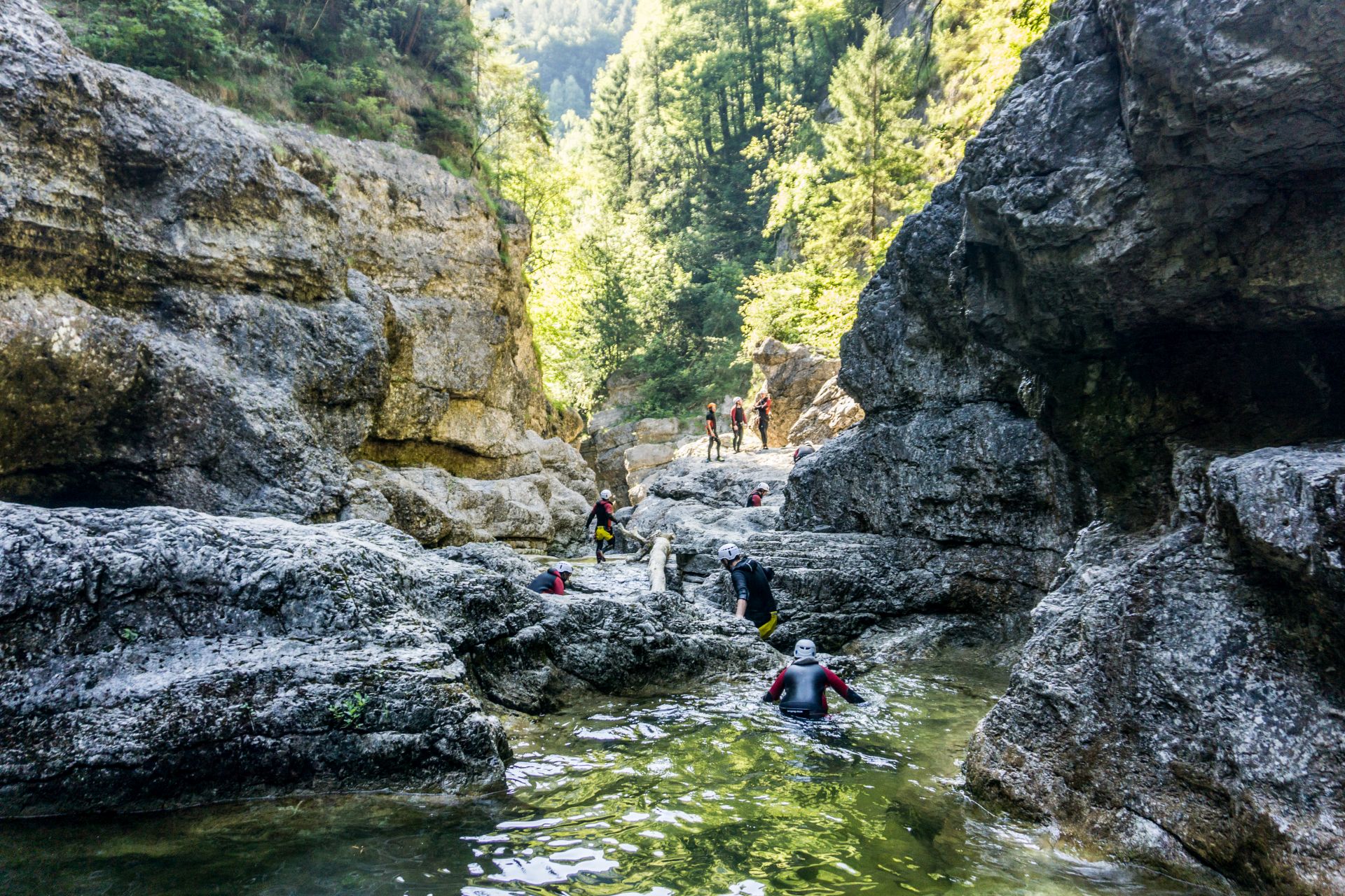 Outdoor Center Baumgarten_Bayern Canyoning Einsteigertour_Firmenevent